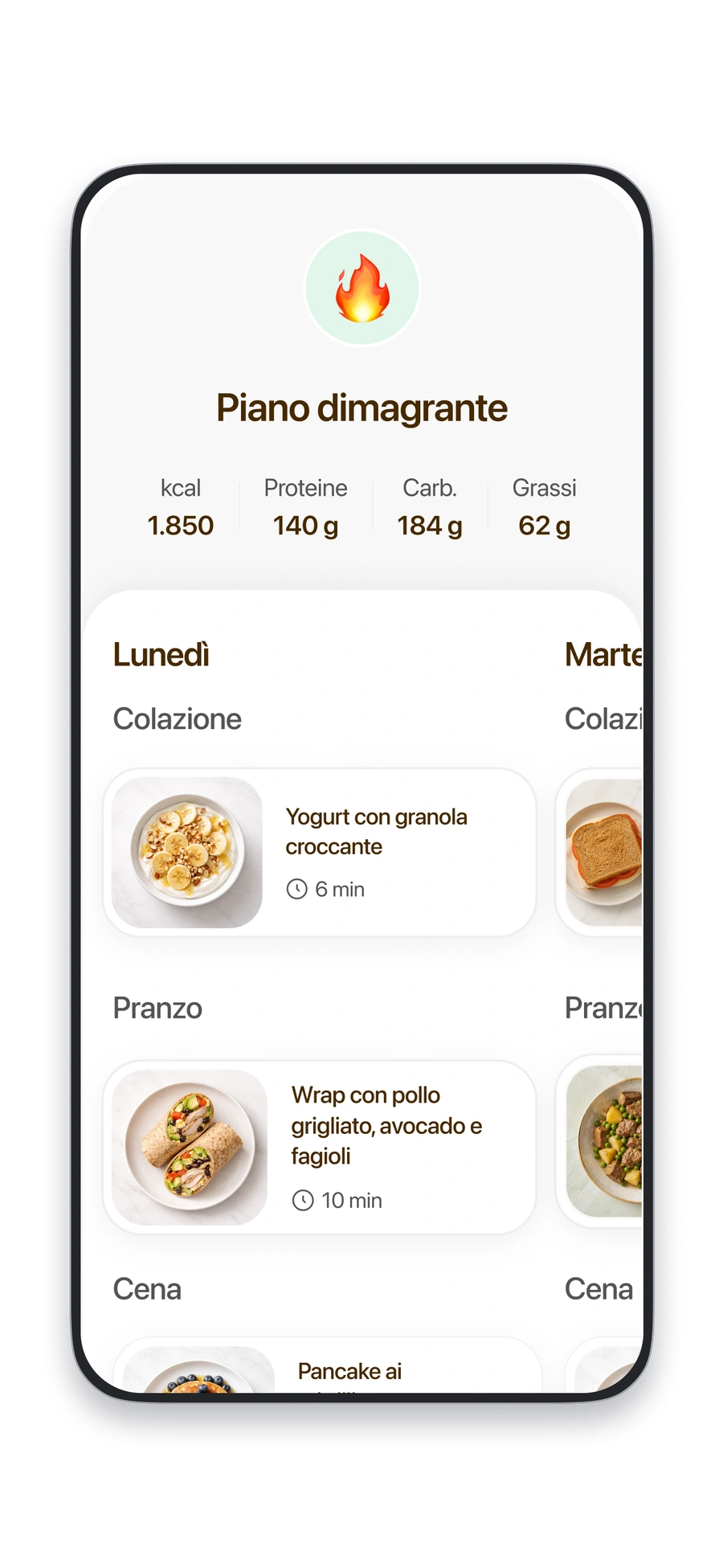Un piano alimentare personalizzato in Fitia