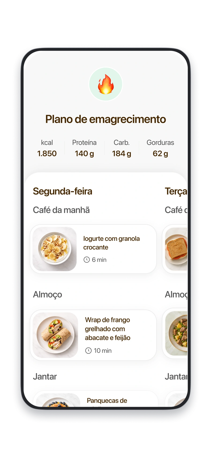 Um plano alimentar personalizado no Fitia